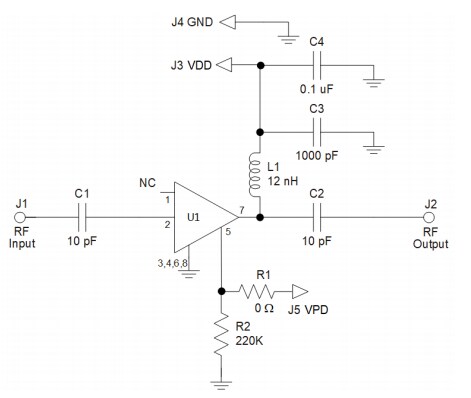 Schematic - Qorvo QPA9127 Evaluation Board